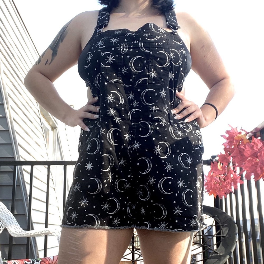 Moon & Stars Print Shortalls